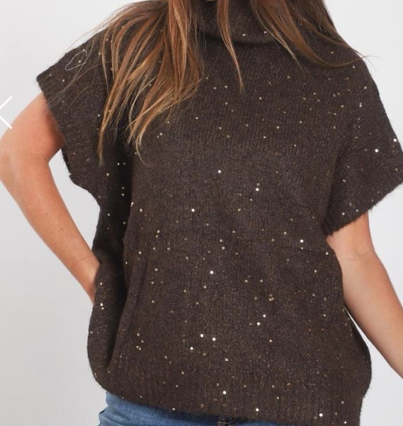 Polera con lentejuelas