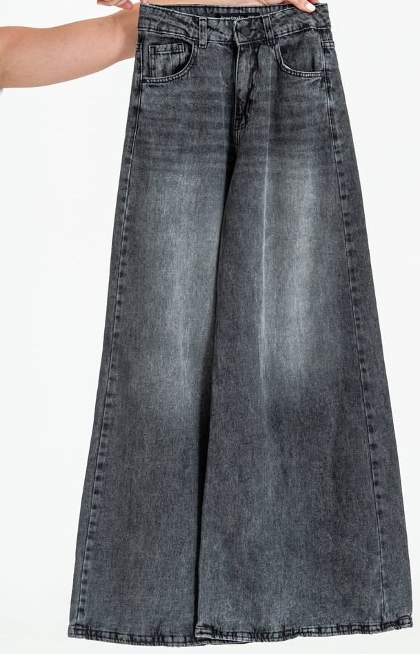 Wide leg rígido tiro alto