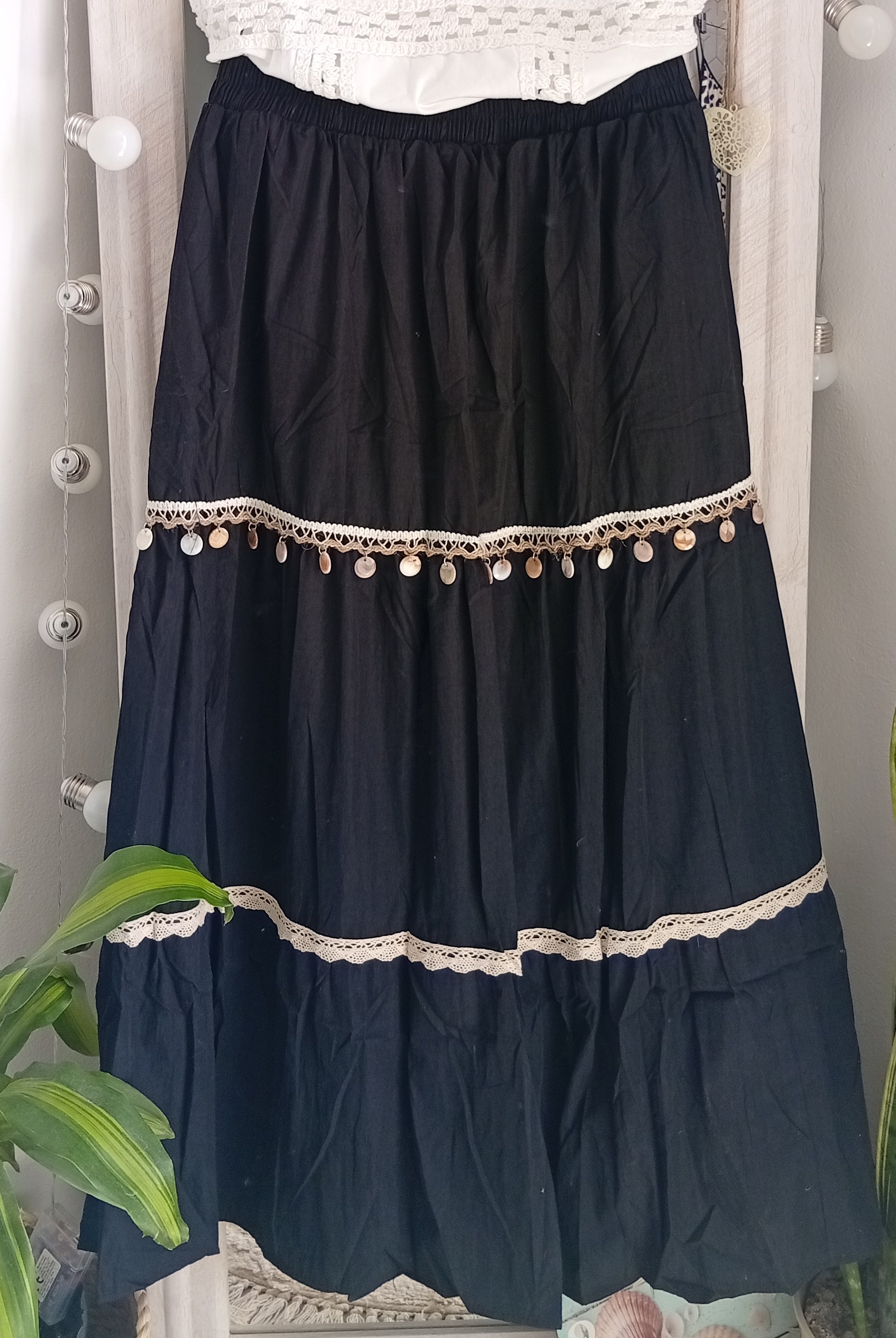 Pollera con caracoles